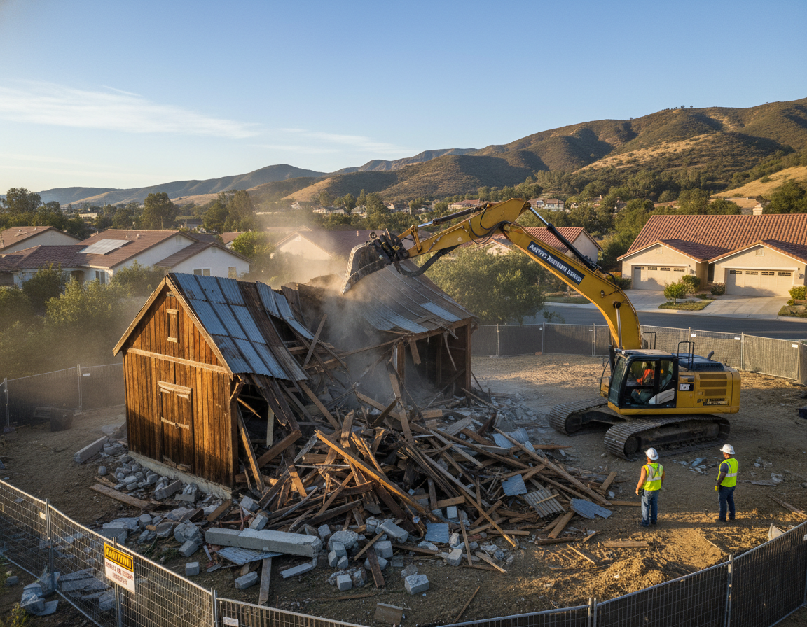 shed demolition Newbury Park